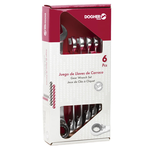 Dogher 457-046 - Caja 6 Llaves Comb. Carraca Rev