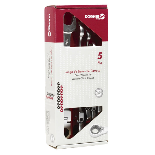 Dogher 458-035 - Caja 5 Llaves Comb. Carraca Flex