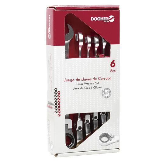 Dogher 458-036 - Caja 6 Llaves Comb. Carraca Flex