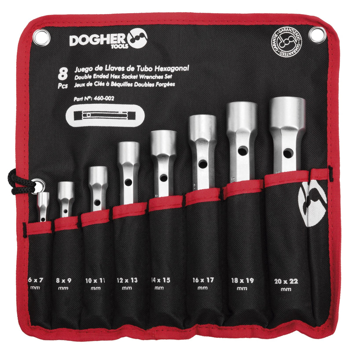 Dogher 460-002 - Bolsa Nylon 8 Llaves De Tubo Hexagonal
