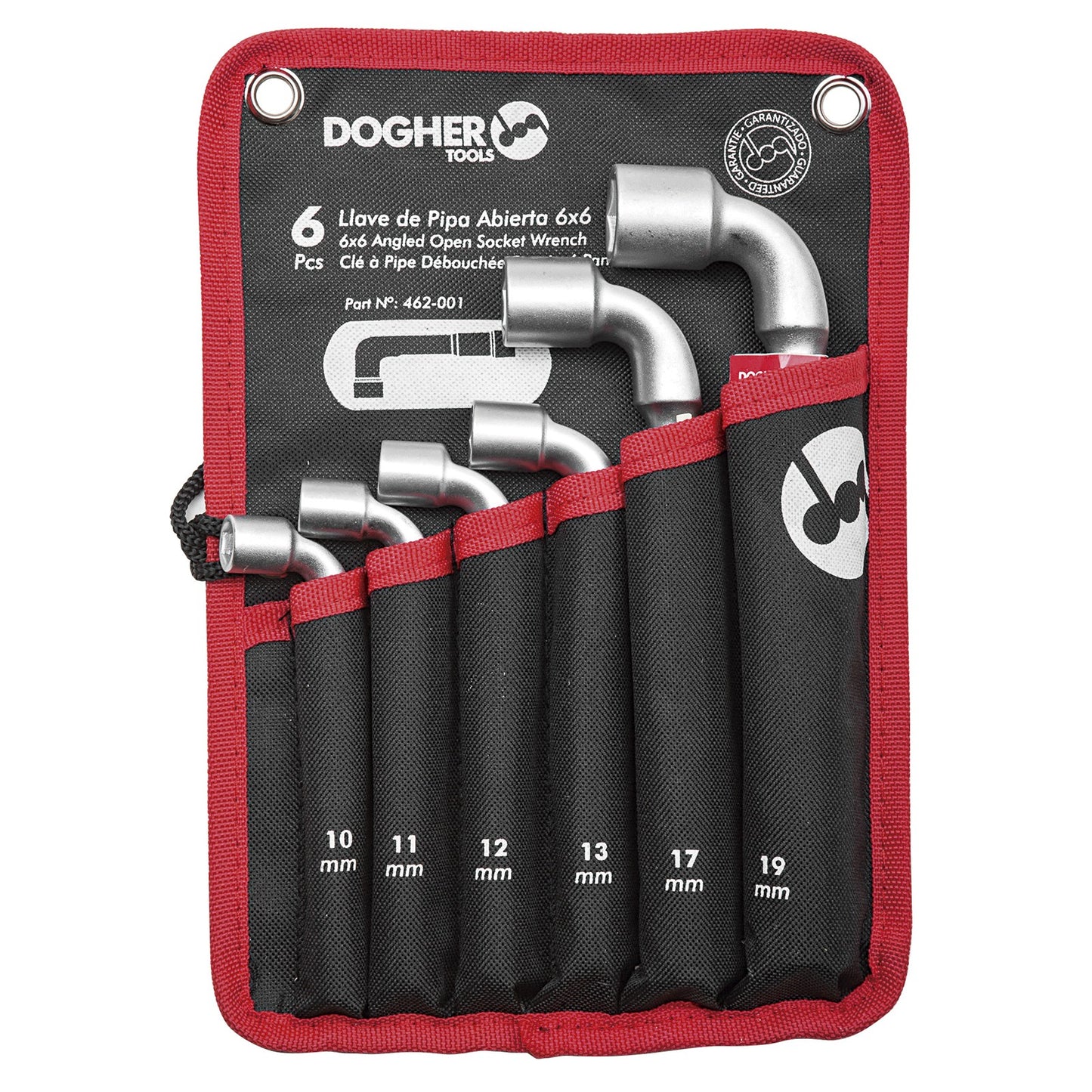 Dogher 462-001V - Bolsa De Nylon 6Pcs Llave Pipa Abierta