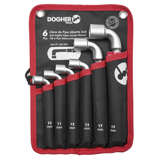 Dogher 462-001V - Bolsa De Nylon 6Pcs Llave Pipa Abierta