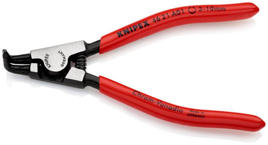 Knipex 46 21 A41 - Alicate con boca a 90º para arandelas exteriores Knipex, para arandelas de 85 a 140 mm.