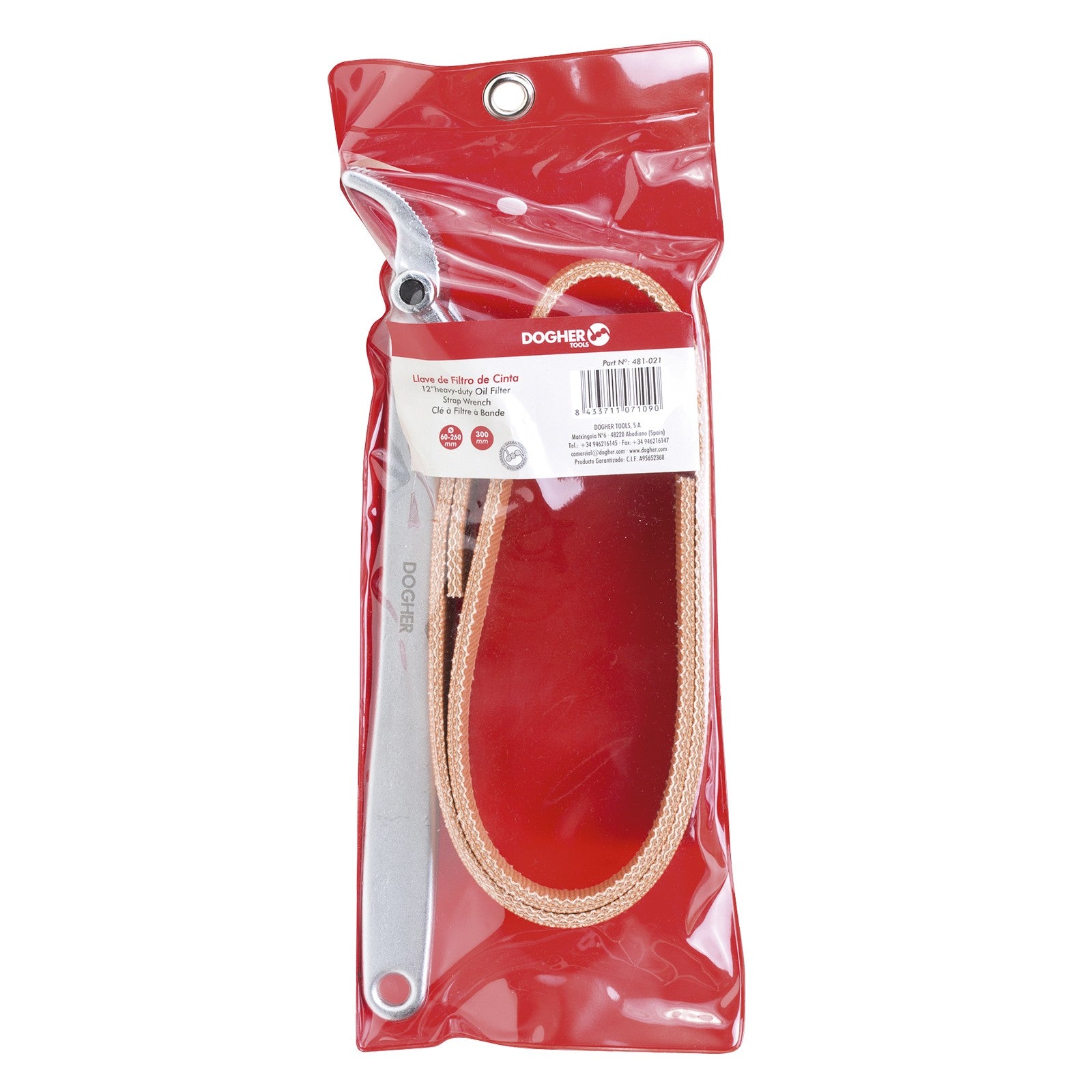 Dogher 481-021R - Respuesto Cinta Para Llave De Filt. 810M