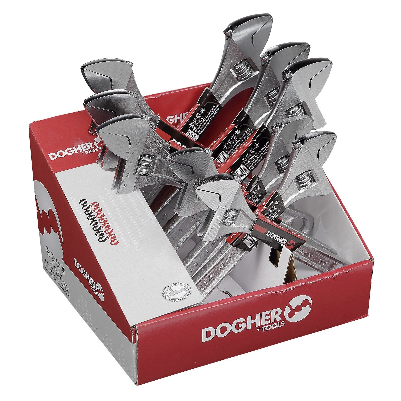Dogher 493-001J - Expositor Mostrador Llave Ajustable Moleta Central CrV 15º