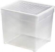 Curver - Caja para Ropa y Textil del Hogar 33L. - con Tapa - Color Cristal (03000-001-00)