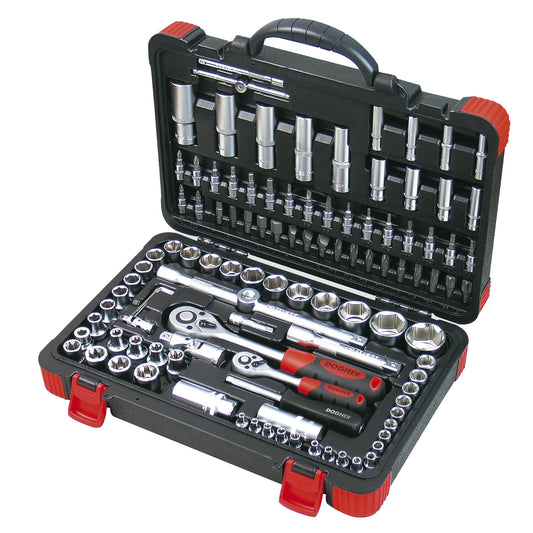 Dogher 500-026 - Maletin Mixto Vasos Hex 1/4&1/2 108Pzas