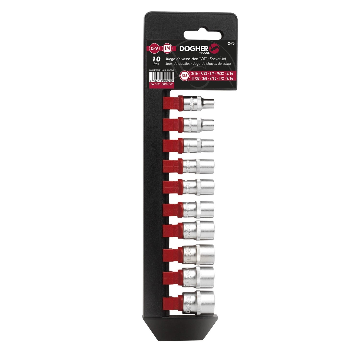 Dogher 500-051 - Juego 10 Ud. Vaso Hexagonal 1/4