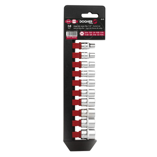 Dogher 500-051 - Juego 10 Ud. Vaso Hexagonal 1/4