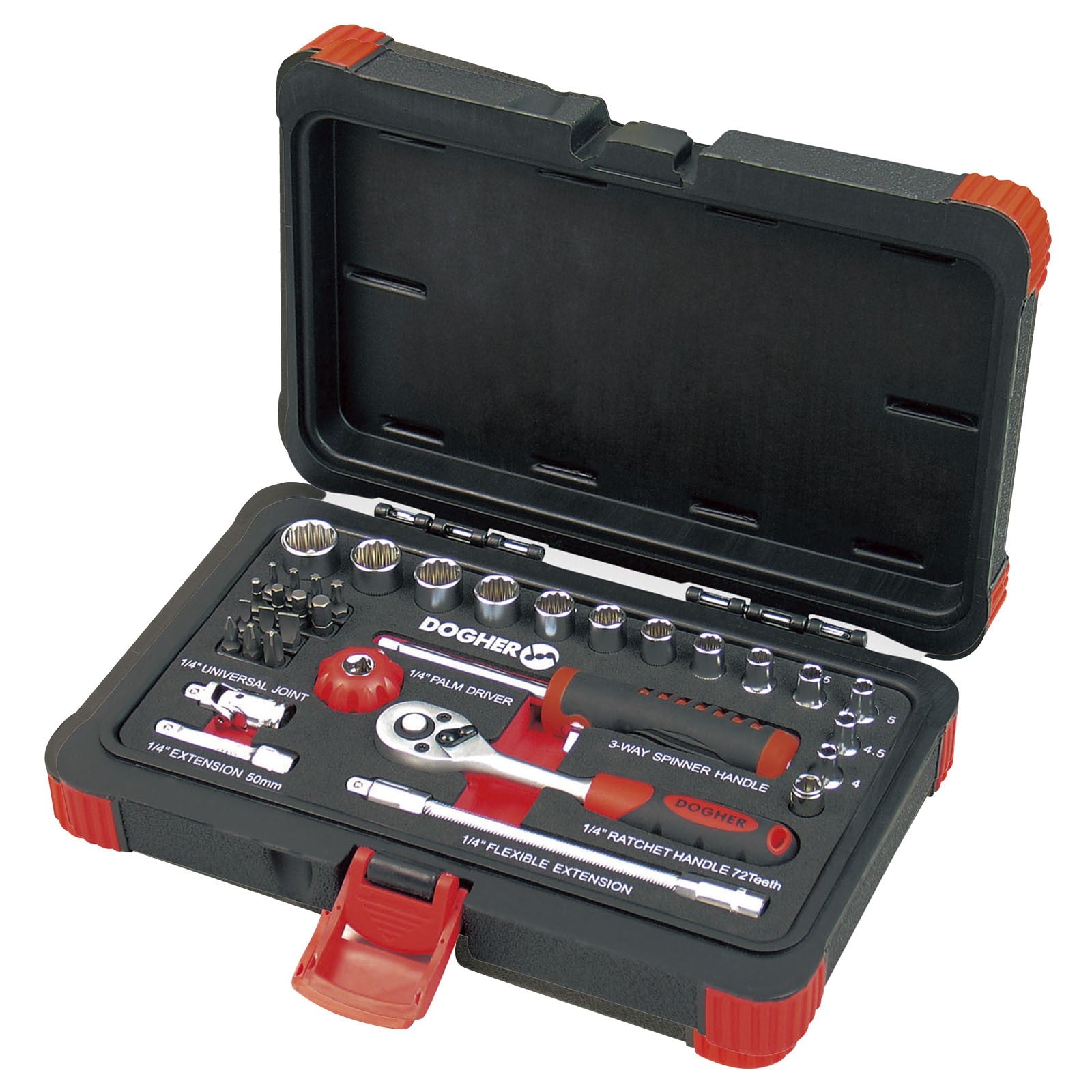 Dogher 501-002 - Maletin Vasos Bihex 1/4 34 Pzas