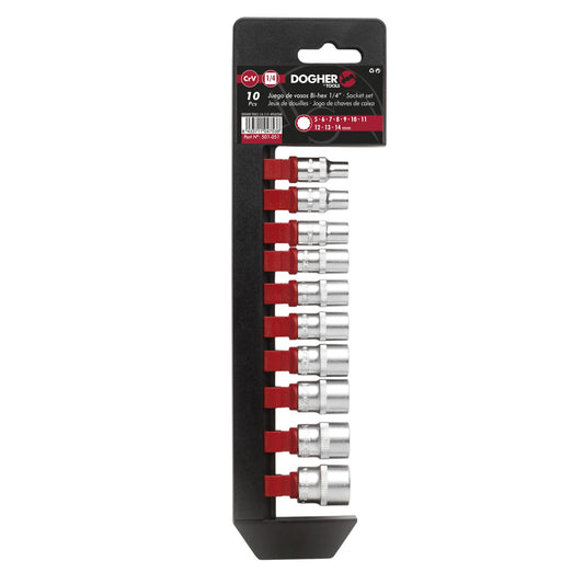 Dogher 501-051 - Juego 10 Ud. Vaso Bihexagonal 1/4