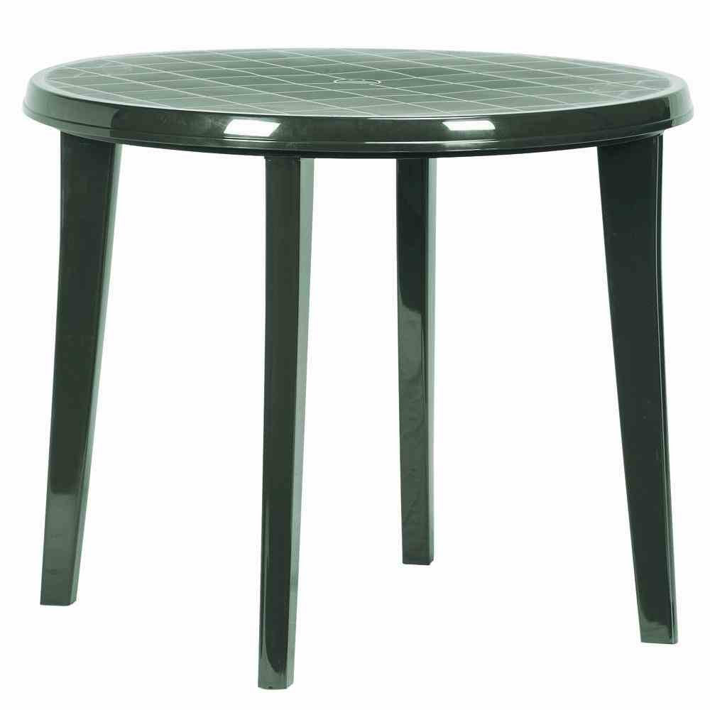 Jardin 137183 Mesa Lisa, 22130.003 Diámetro 90 x h 73 cm, Color Verde