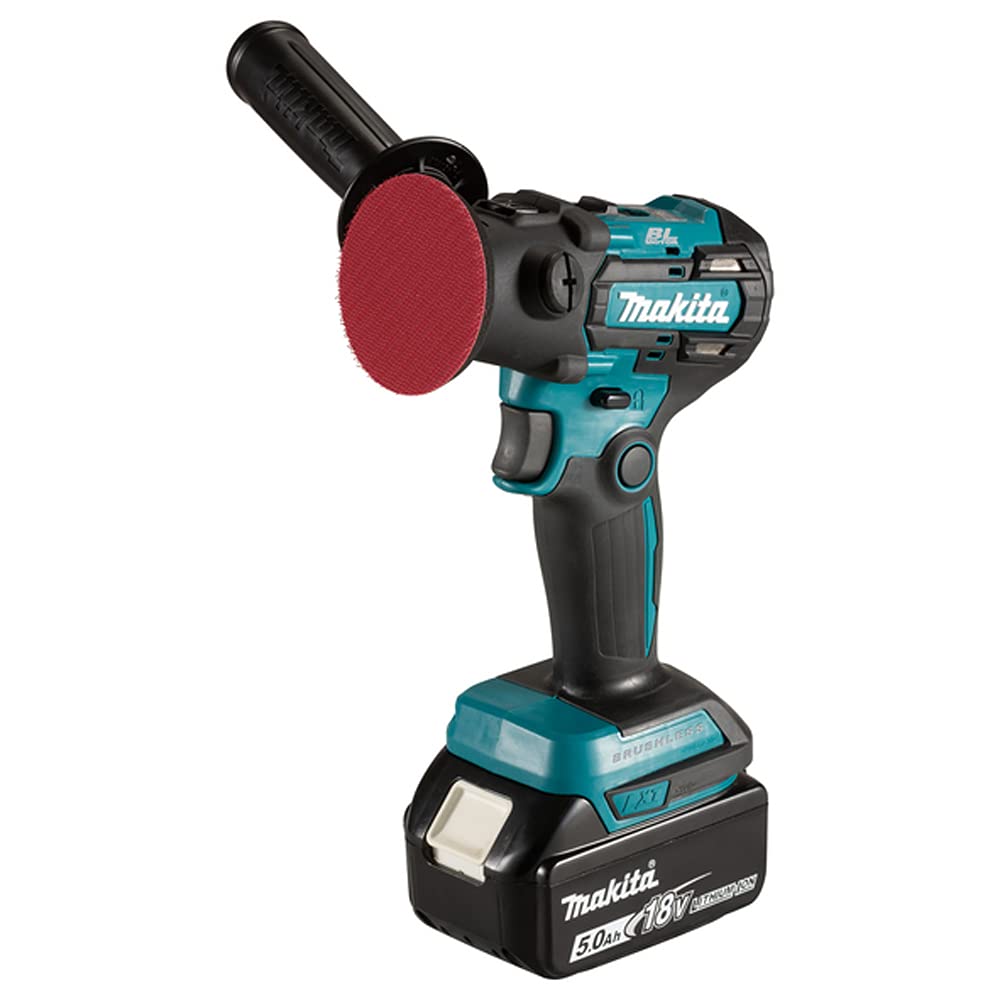 Makita DPV300RTJ - Lijadora/pulidora sin escobillas de iones de litio LXT de 18 V con 2 baterías de 5.0 Ah y cargador suministrado en una funda Makpac