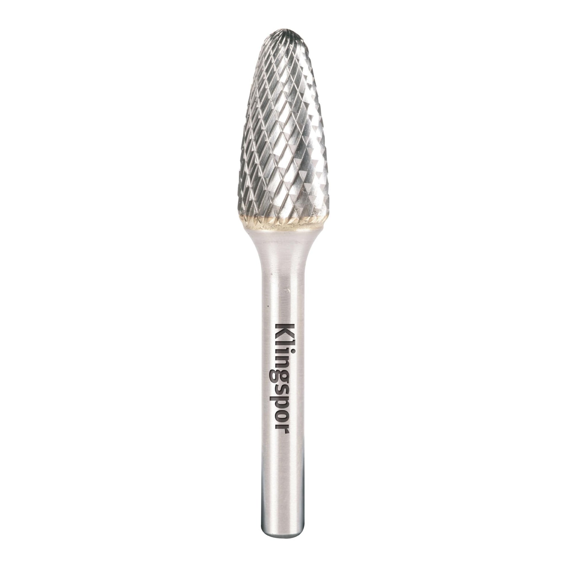 Klingspor 296010 - Fresa rotativa de metal duro HF 100 F de arco redondeado RBF, 12,7 x 25 mm, vástago de 6 mm