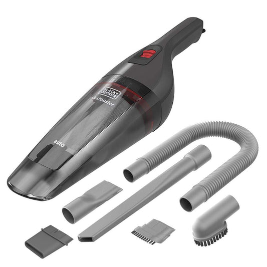 Black+Decker NVB12AVA-XJ, Aspiradoras de Mesa, Gris, Rojo, 8.5 W, 0.37 Liters, 78 decibeles