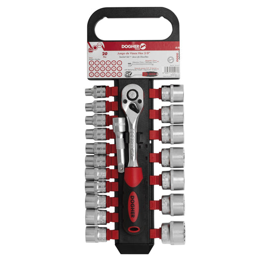 Dogher 515-071 - Juego 20 Ud. Vaso Bihexagonal 3/8
