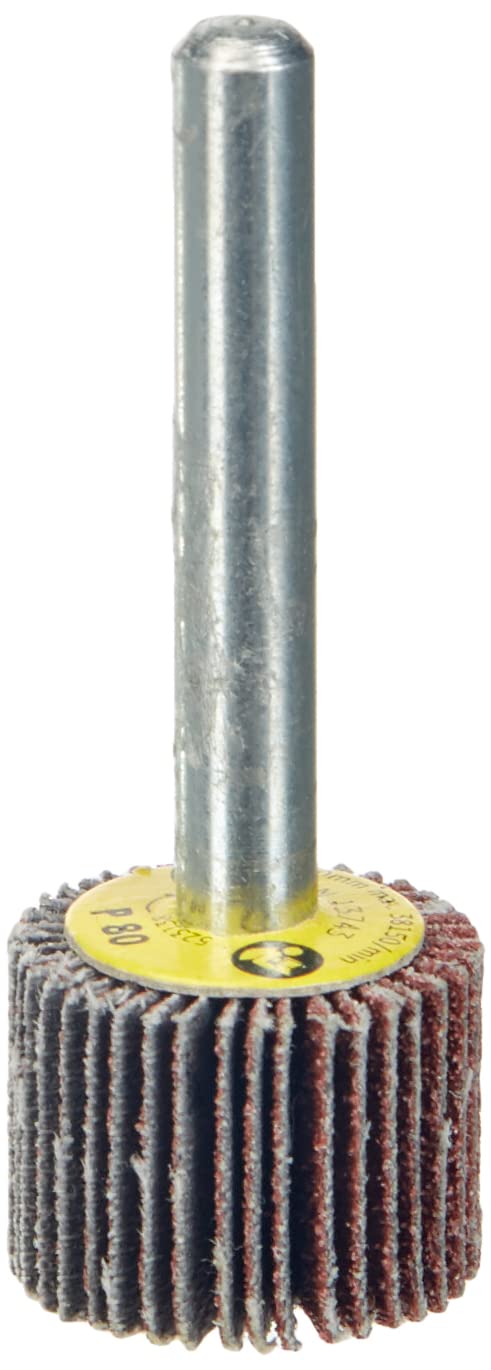Klingspor 284738 - Muela de láminas con vástago KM 613, grano 80, 20 x 15 x 6 mm