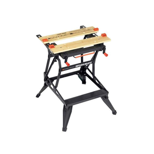 BLACK+DECKER WM550-XJ - Banco de trabajo de doble sujeción WORKMATE®, Estructura de acero, Diseño compacto, Carga máxima 250 kg