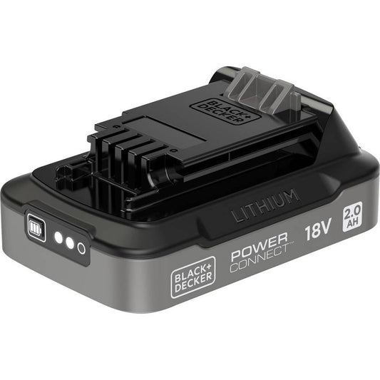 Batteria 18V 2Ah - BLACK&DECKER - BDL2018S-XJ - Con indice di carica