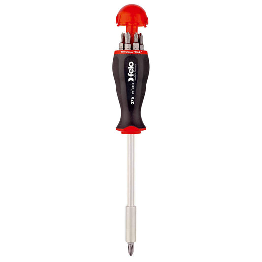 Felo 37604405 -  Destornillador portapuntas con almacén de puntas 8-pcs. SL/PZ/PH/TORX®/BH
