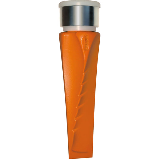 Fiskars Cuña rotativa forjada de forma helicoidal con superficie "Securi-T", Acero forjado y templado, Cabeza de golpeo de polímero con anillo metálico, Naranja, Securi-T, 1001615