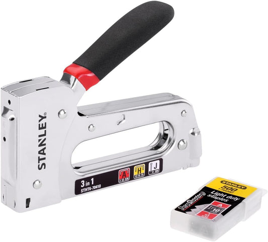 Stanley STHT6-70410 - Grapadora 3 en 1, para grapa A, H y clavo