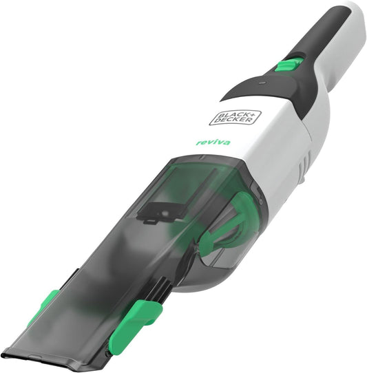 Aspirador de mano gama Reviva. Potencia 7,2V y batería 2Ah Litio