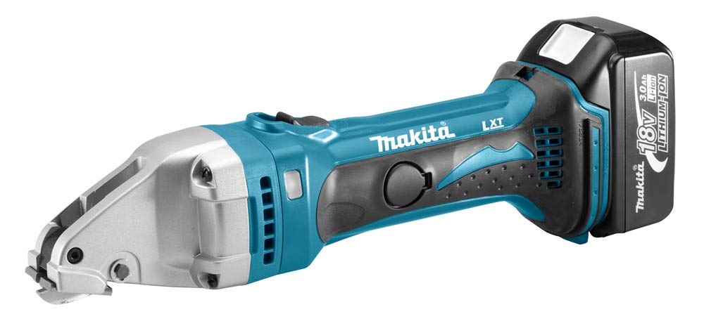 Makita DJS161RFJ - Cizalla para chapa 18V LXT, 1,6 mm, 2x3,0 Ah