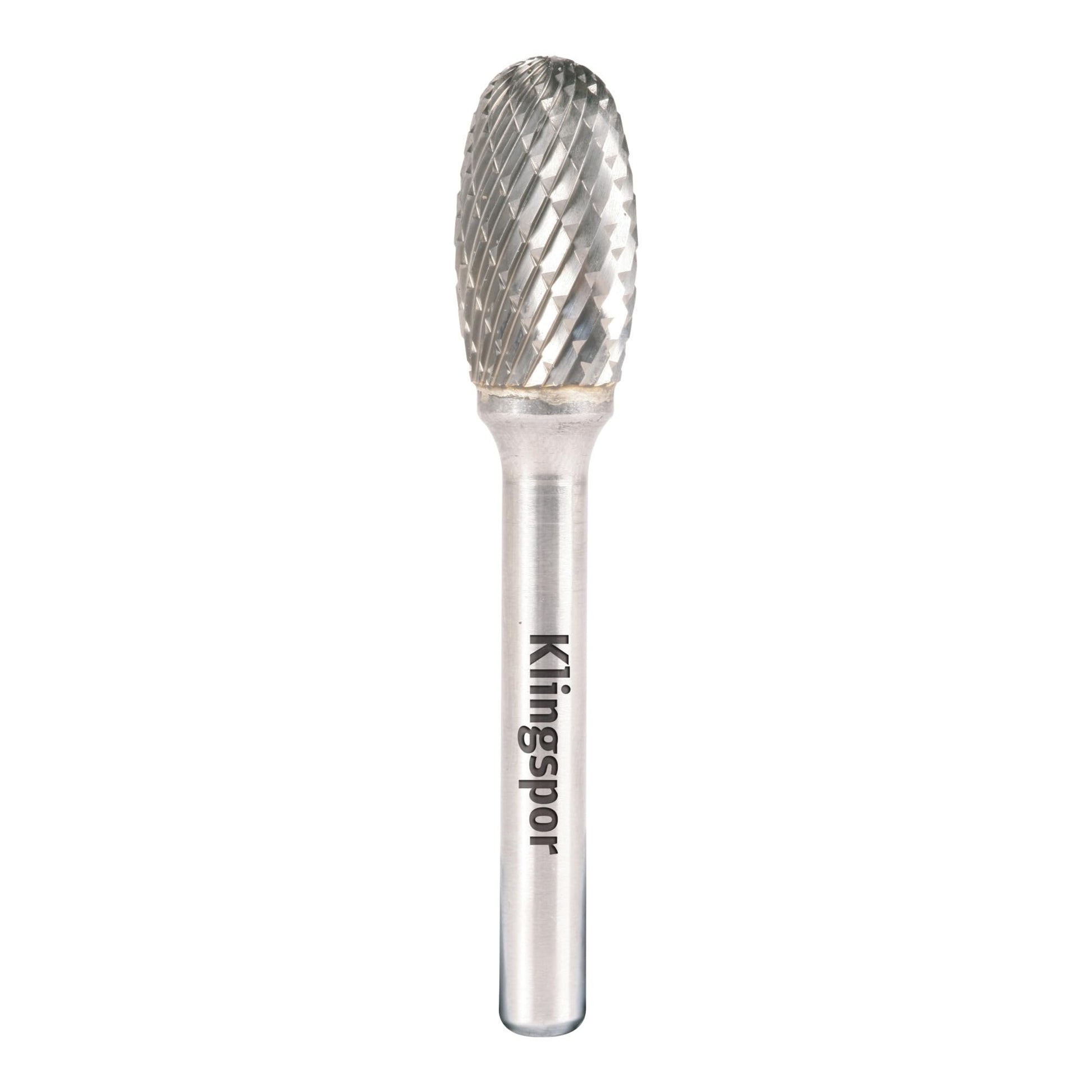 Klingspor 295909 - Fresa rotativa de metal duro HF 100 E ovalada TRE, 8 x 15 mm, vástago de 6 mm