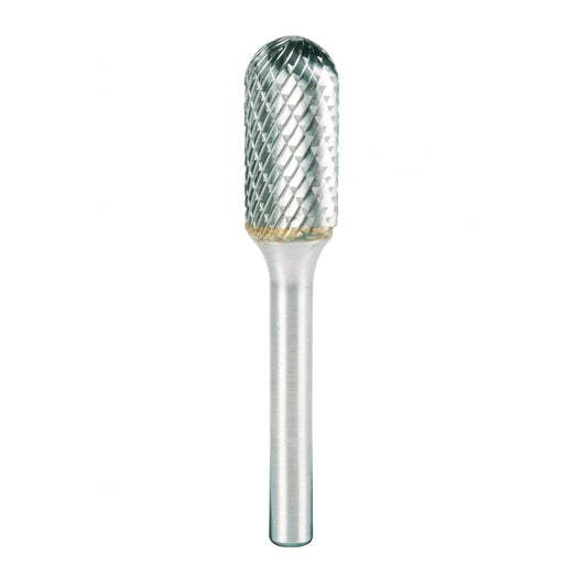 Klingspor 295713 - Fresa rotativa de metal duro HF 100 C cilíndrica con punta redonda WRC, 8 x 19 mm, vástago de 6 mm