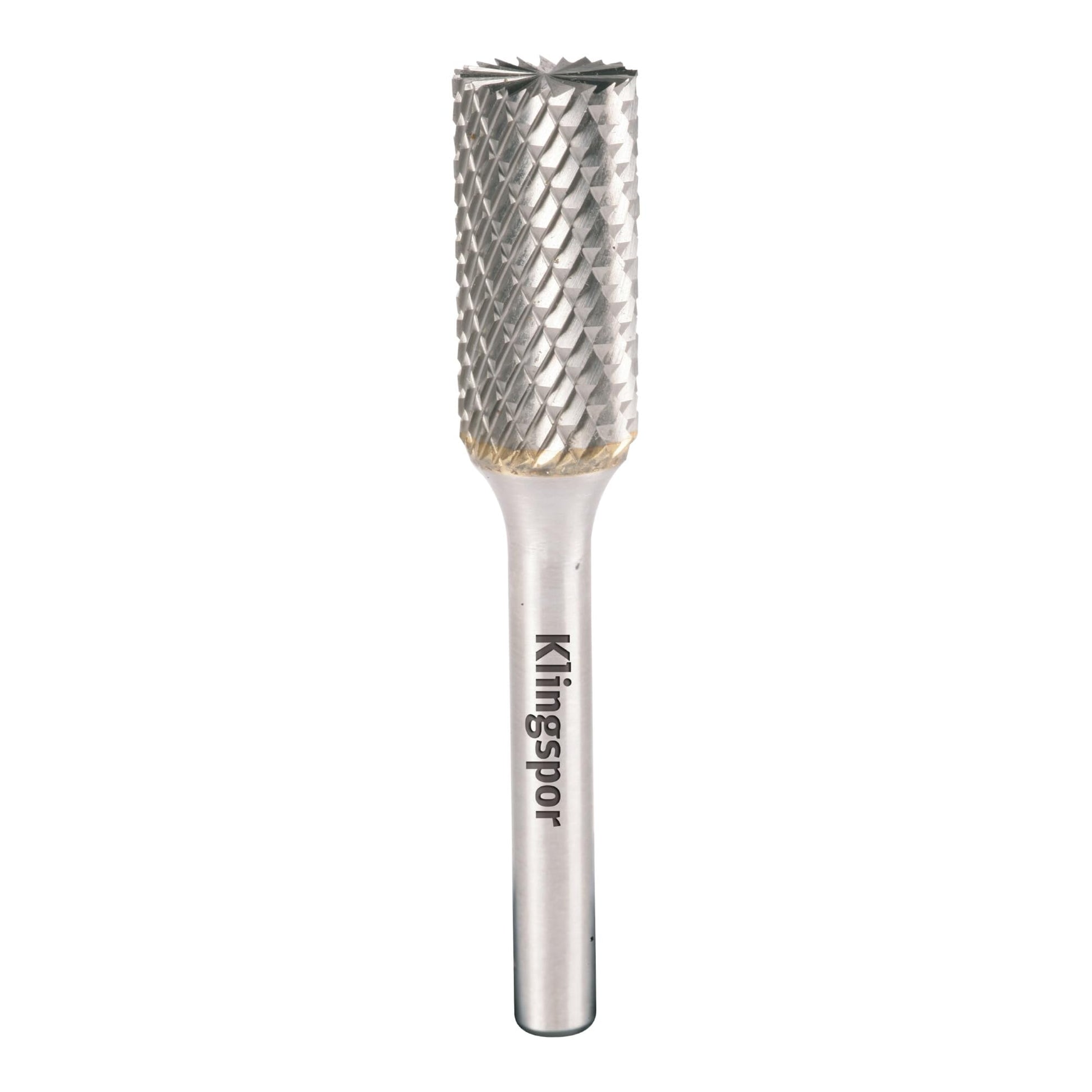 Klingspor 295553 - Fresa rotativa de metal duro HF 100 B cilíndrica con dentado frontal ZYAS, 8 x 19 mm, vástago de 6 mm