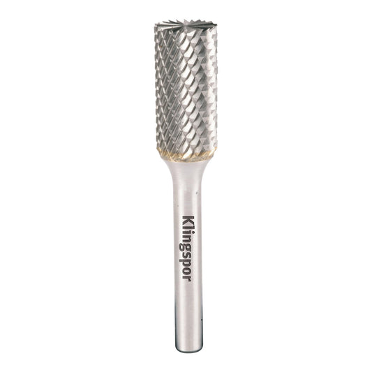 Klingspor 295553 - Fresa rotativa de metal duro HF 100 B cilíndrica con dentado frontal ZYAS, 8 x 19 mm, vástago de 6 mm