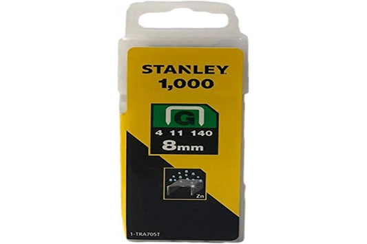 Stanley 1-TRA705T - Grapas tipo G (4/11/140) de 8 mm, 1000 unidades