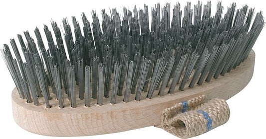 LessMann 142101 - Bricklayer's brushes with belt 210x100 mm 9 rows steel wire STA straight 0,25 mm high 35 mm