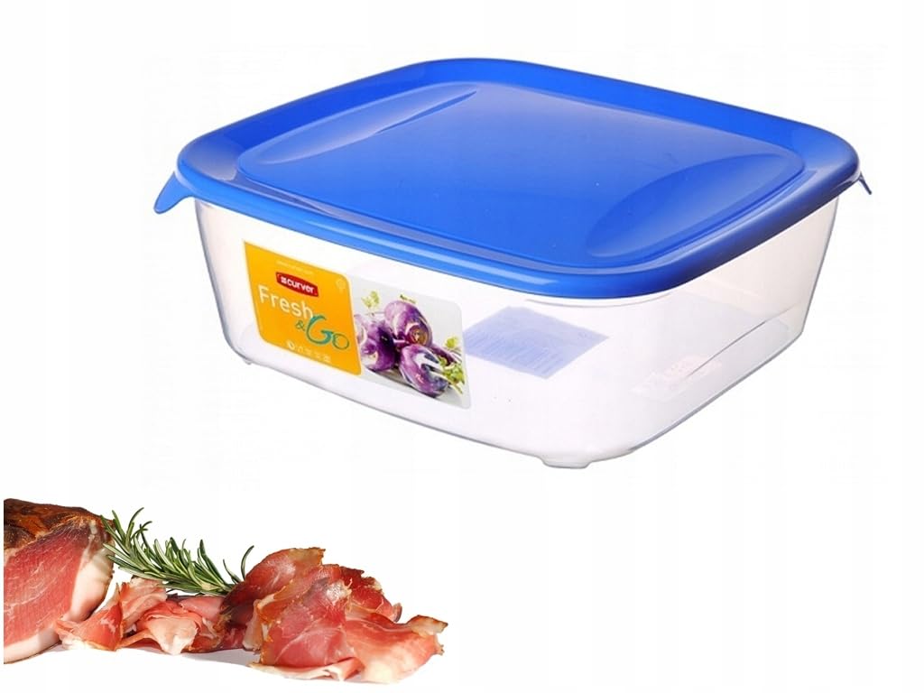 Keter 182250 - Recipiente hermético para alimentos Fresh & Go 0,25 L azul transparente