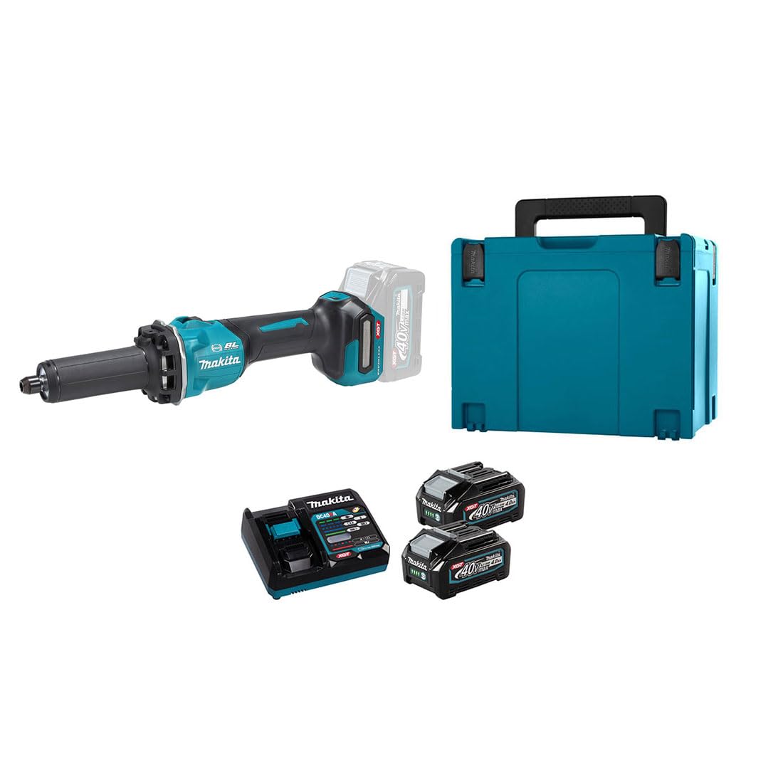 Makita GD001GM201 - Amoladora recta 8 mm 40 V XGT BL