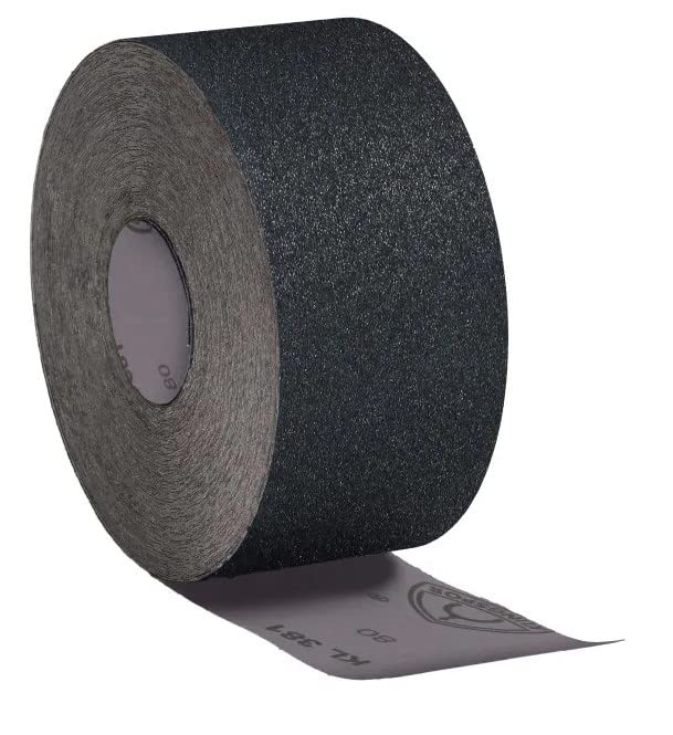 Klingspor 266303 - Rollo de tela abrasiva KL 381 J, grano 100, 200 mm x 50 m