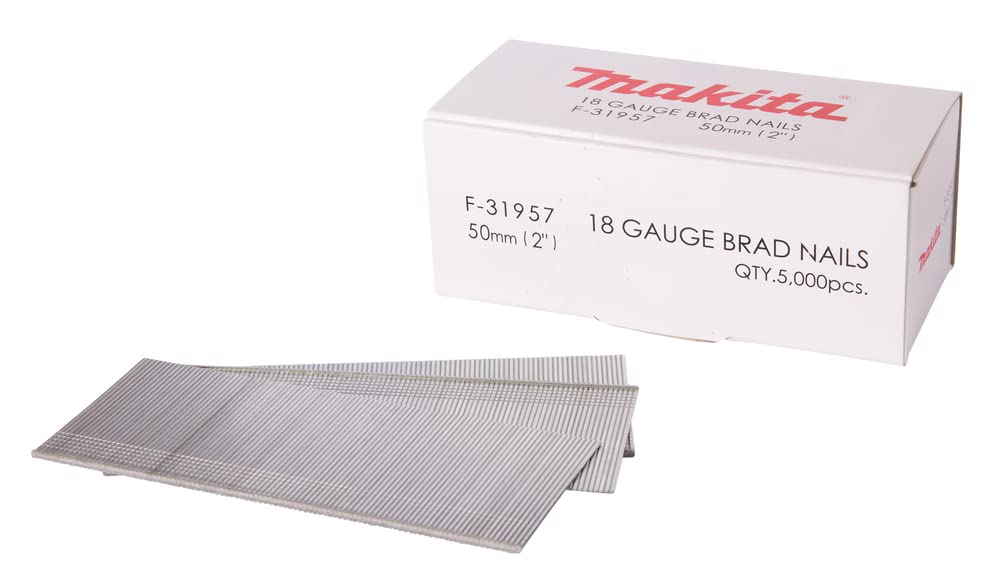 Makita F-31957 - Pasadores de calibre 18 de 50 mm (Lote de 5000 uds)