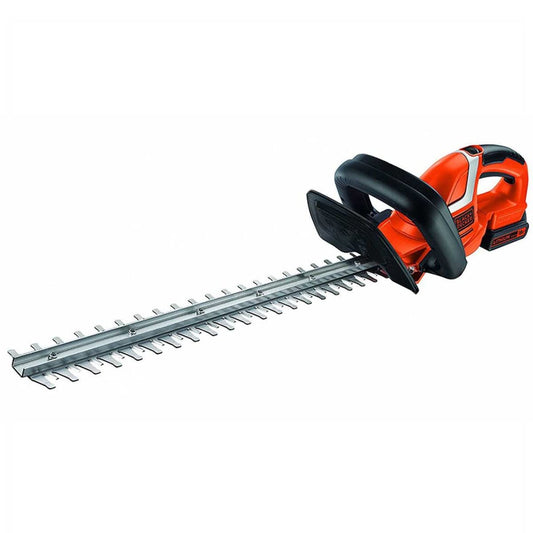 BLACK+DECKER Cortasetos 18V con Batería Litio de 2.0Ah y Espada de 45cm 18mm Tiene Espacio Entre Dientes con 18 Niveles de Potencia, GTC1845L20