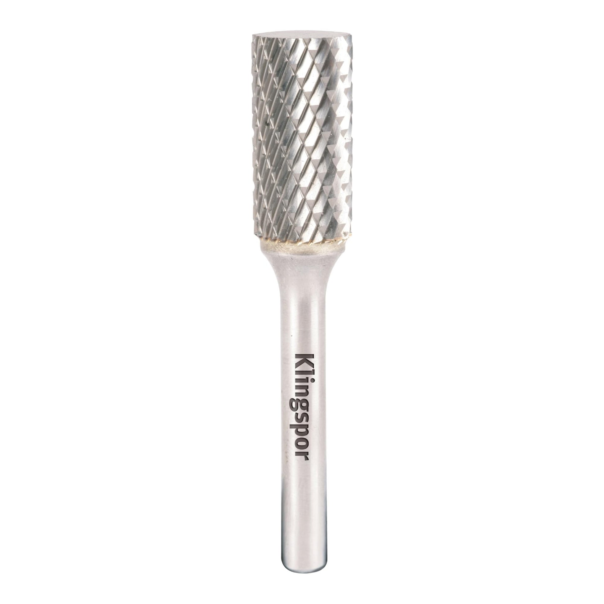 Klingspor 295609 - Fresa rotativa de metal duro HF 100 A cilíndrica, 12,7 x 25 mm, vástago de 6 mm