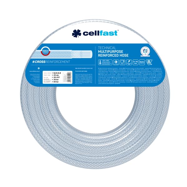 Cellfast 20-237 - Manguera técnica reforzada 6x2,0x25 m