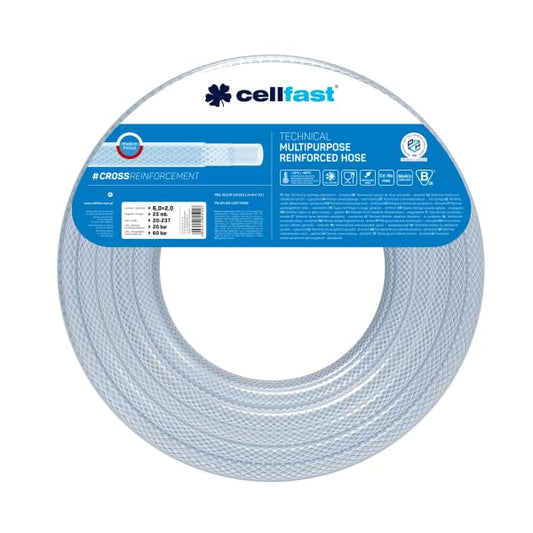 Cellfast 20-237 - Manguera técnica reforzada 6x2,0x25 m