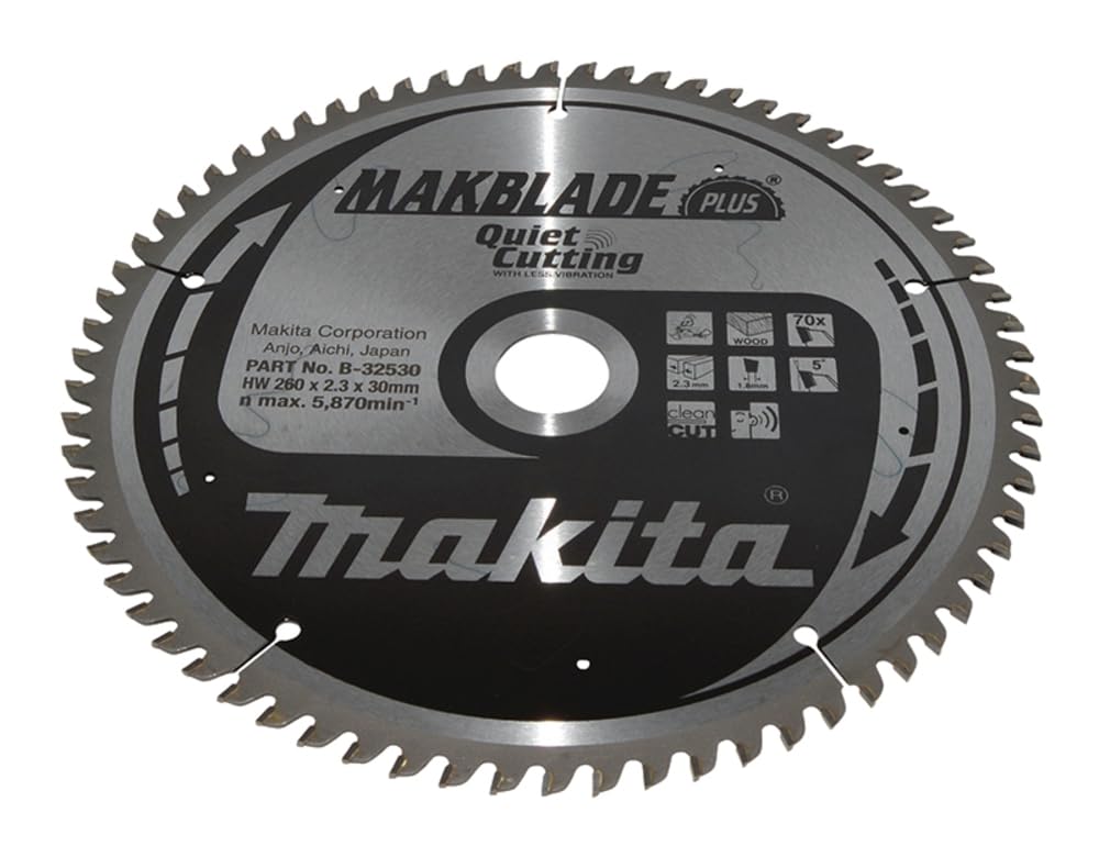 Makita B-32530 - MAKBLADE + hoja de sierra de 260 x 30 x 70 Z