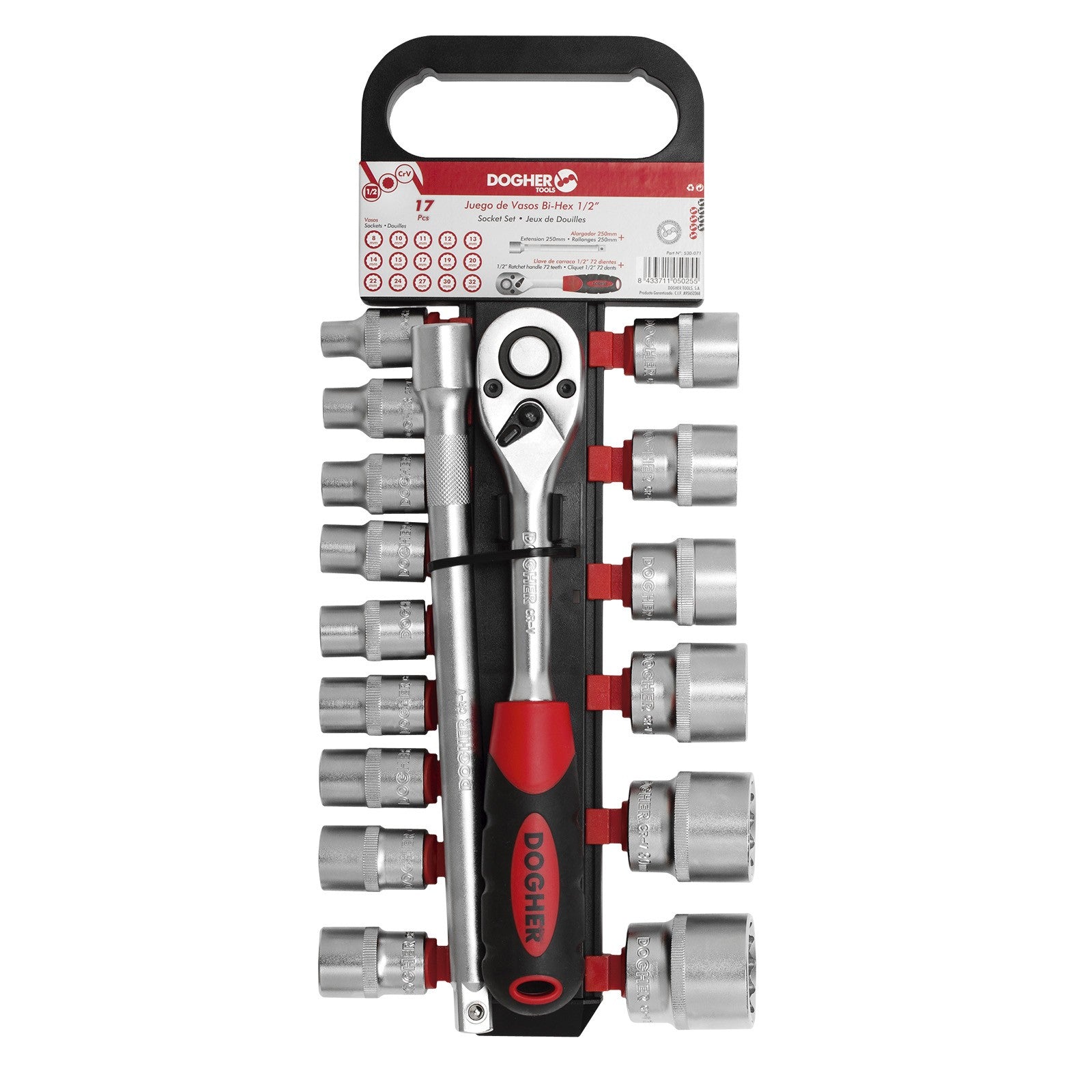 Dogher 530-071 - Juego 17 Ud. Vaso Bihex. 1/2 8-32Mm