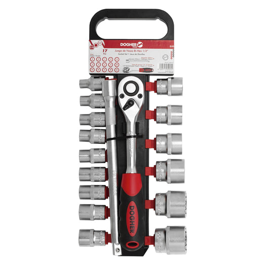 Dogher 530-071 - Juego 17 Ud. Vaso Bihex. 1/2 8-32Mm