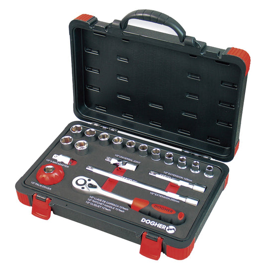 Dogher 531-002 - Maletin Vasos Hex 1/2 19 Pzas