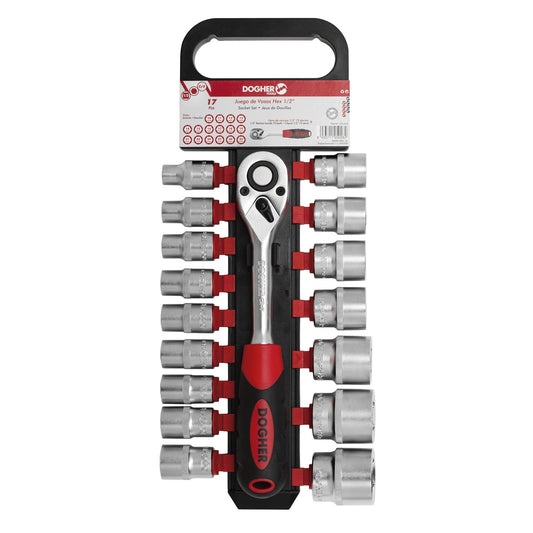 Dogher 531-072 - Juego 17 Ud. Vaso Hex. 1/2 10-32Mm