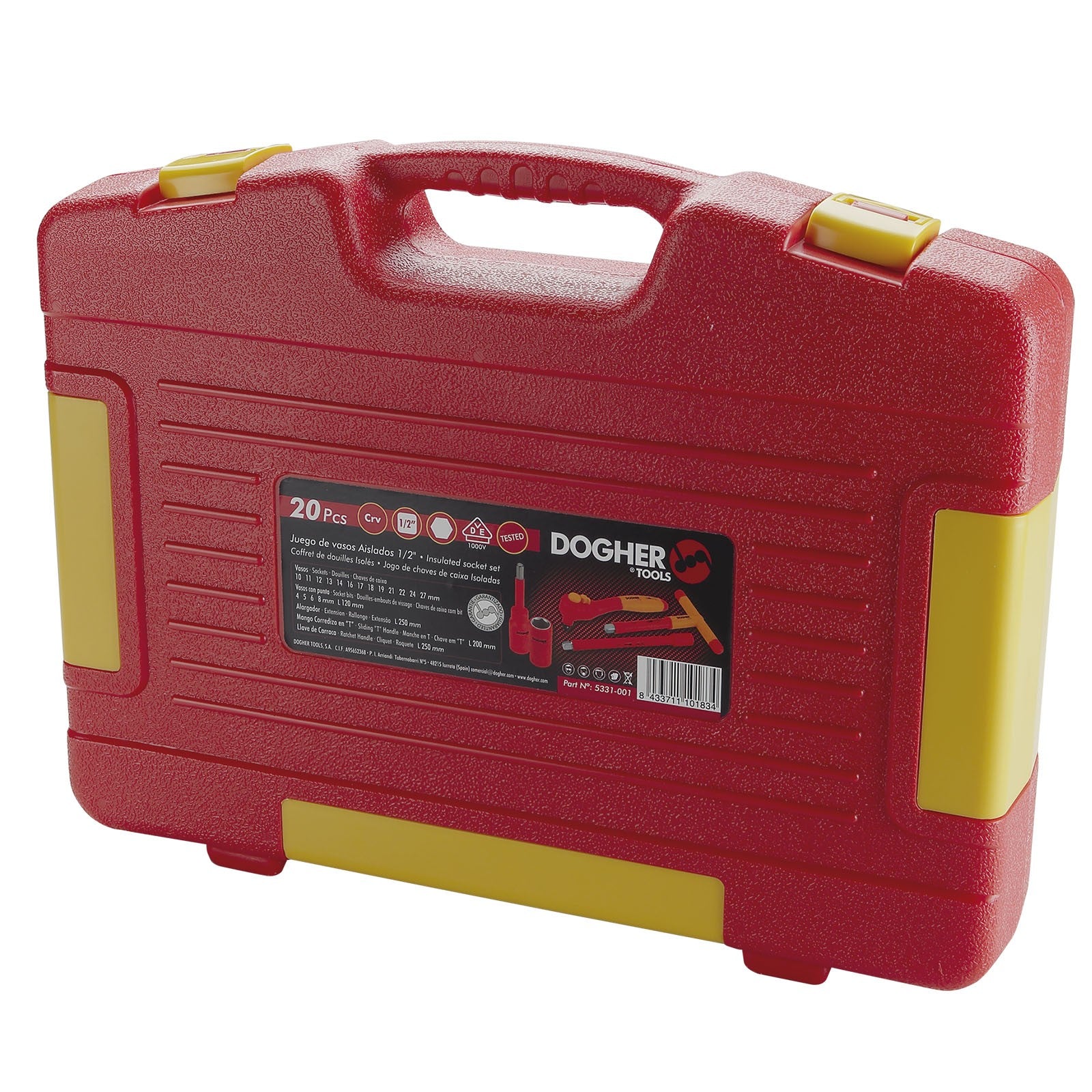 Dogher 5331-001 - Maletin 20 Piezas Vde 1/2
