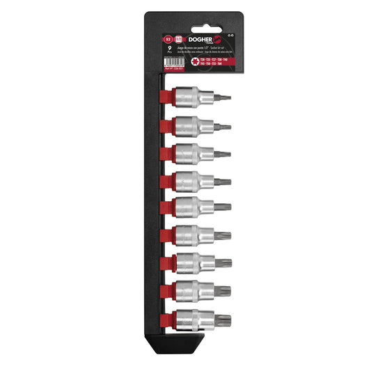 Dogher 536-051 - Juego 9 Ud. V.Puntas Torx 1/2