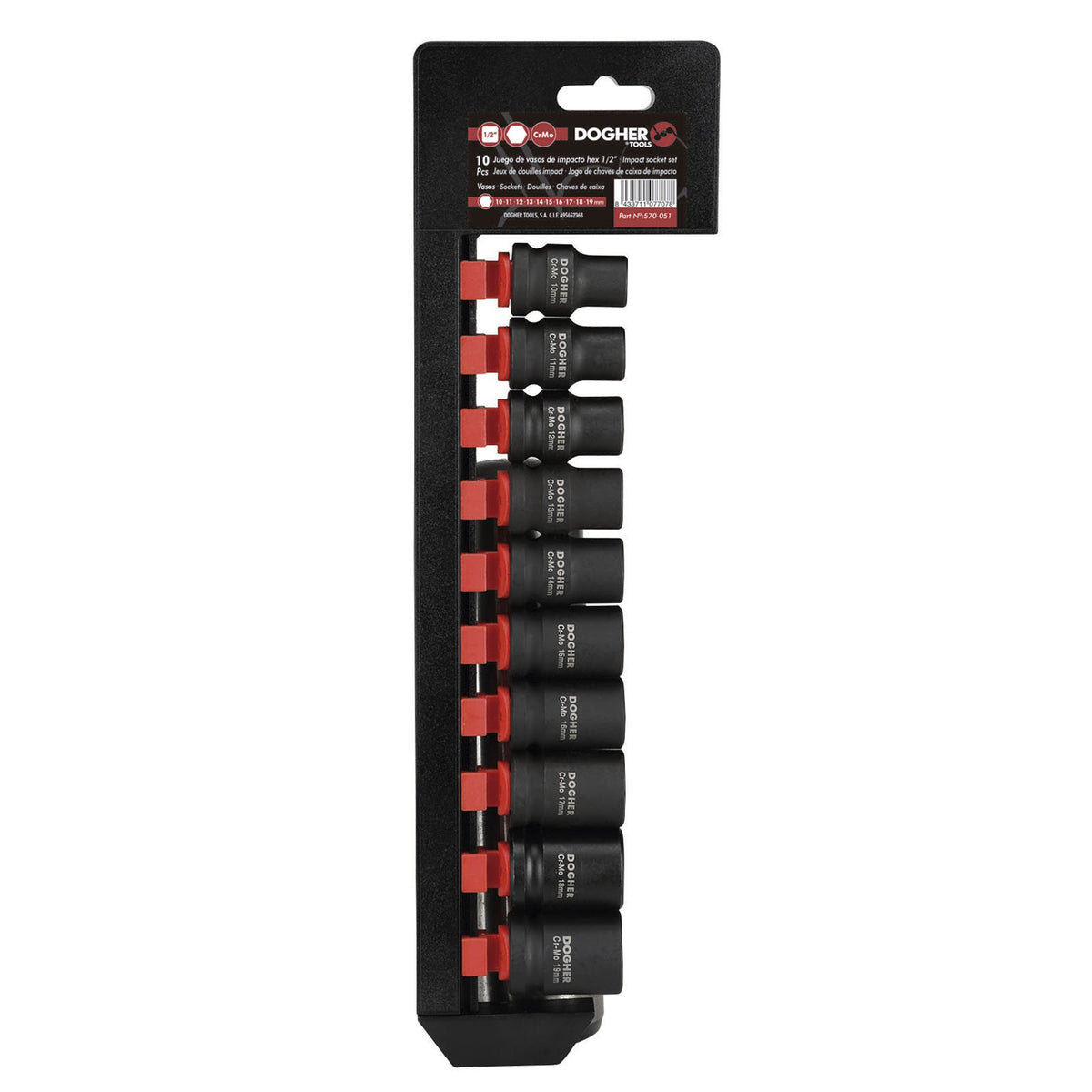 Dogher 576-051 - Juego Vasos De Impacto 10 Piezas Bihex